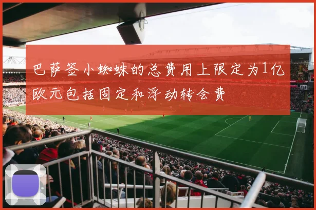 巴萨签小蜘蛛的总费用上限定为1亿欧元包括固定和浮动转会费